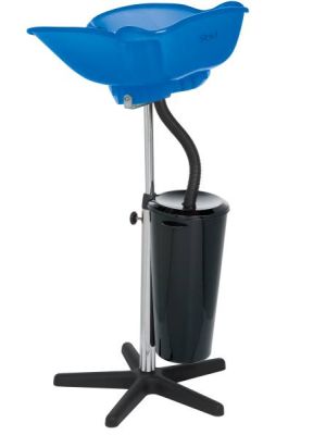 COMPACT DRAAGBARE WASTAFEL BLAUW TRANSPARANT