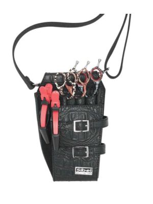 BOY 4 ZWARTE HOLSTER IN MATTE KROKO VR 4 SCHAREN SIBEL