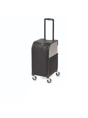 SIBEL ROLLERCOASTER TROLLEYKOFFER TITANIUM ZILVER