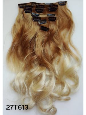 OMBRE CLIP-IN HAIREXTENSIONS 50CM WAVY / 27T613