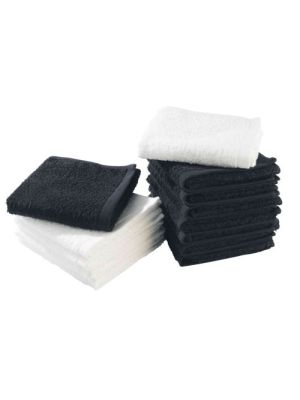 SIBEL MINI MAX BADSTOF HANDDOEK 45X28CM ZWART BOB TUO / 12 STUKS