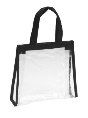 SIBEL TOILETTAS TRANSPARANT PVC ZWART