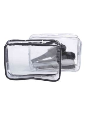 TOILETTAS TRANSP PVC 26,5X18X9CM ZWART