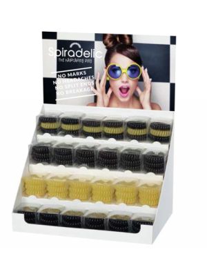 SPIRADELIC NATURAL KIT-24 X 3 ELASTIEKEN + DISPLAY