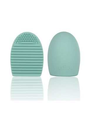 BRUSHEGG MAKE UP KWASTEN REINIGER / MINT GROEN