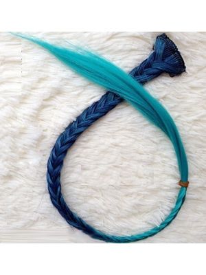 CLIP-IN VLECHT EXTENSION / 06 GEMELEERD TURQUOISE