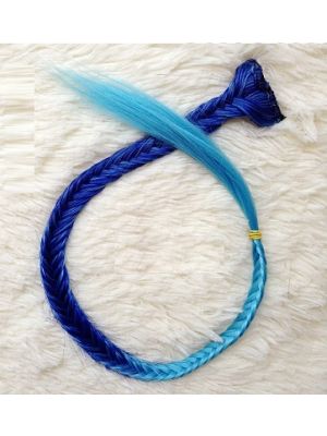 CLIP-IN VLECHT EXTENSION / 09 DONKER BLAUW / LICHT BLAUW