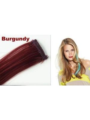 FIBRE HAIREXTENSION CLIP IN BURGUNDY