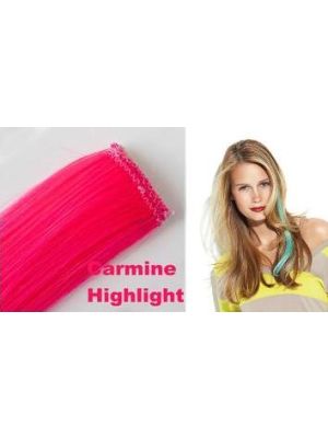 FIBRE HAIREXTENSION CLIP IN CARMINE HIGHLIGHT