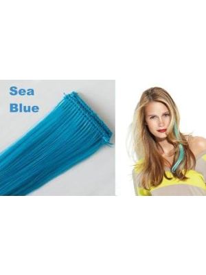 FIBRE HAIREXTENSION CLIP IN SEA BLUE