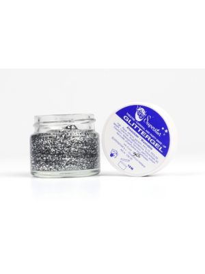 SUPERSTAR GLITTER GEL POT 15ML / ZILVER