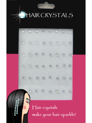 HAIR CRYSTALS IRON ON 1 VEL 48 STUKS / CRYSTAL