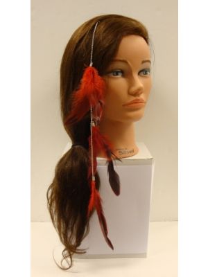 CLIP-IN FEATHER EXTENSION KETTING VEREN ROOD