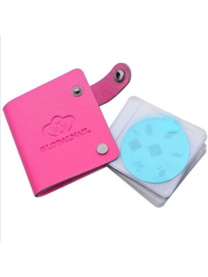 NAIL ART STEMPEL PLAATJES ORGANIZER FUCHSIA