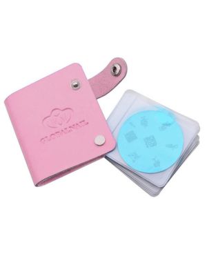 NAIL ART STEMPEL PLAATJES ORGANIZER ROZE