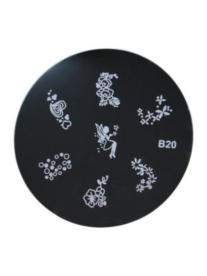 NAIL ART STEMPEL PLAATJE / B20