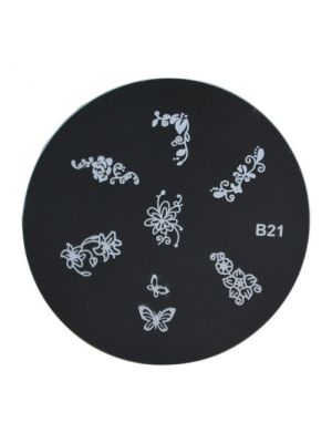 NAIL ART STEMPEL PLAATJE / B21
