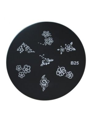 NAIL ART STEMPEL PLAATJE / B25