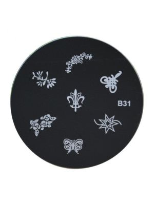 NAIL ART STEMPEL PLAATJE / B31