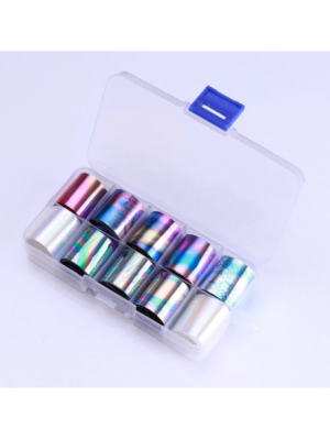 NAGEL FOLIE SET 10 ROLLETJES / KLEUR 2