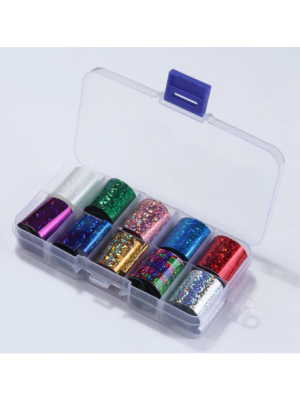 NAGEL FOLIE SET 10 ROLLETJES / KLEUR 4