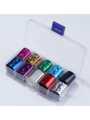 NAGEL FOLIE SET 10 ROLLETJES / KLEUR 5