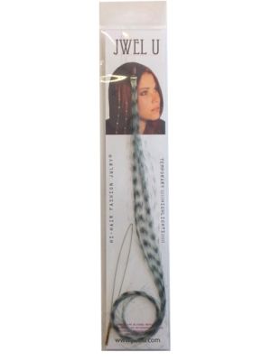 SS FUNNY FEATHER EXTENSIONS GREY SINGLE