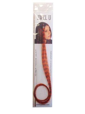 SS FUNNY FEATHER EXTENSIONS ORANGE SINGLE