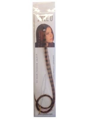 SS FUNNY FEATHER EXTENSIONS BROWN SINGLE