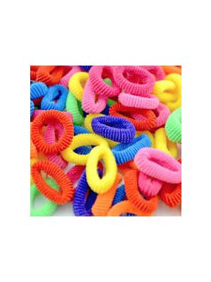 BADSTOF ELASTIEKJES GEKLEURD 12 STUKS