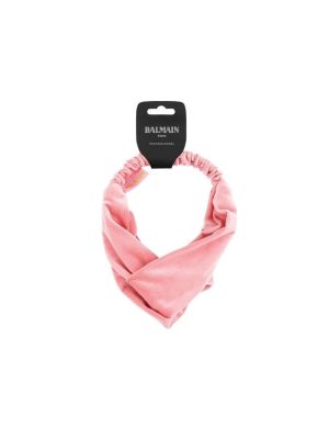 BALMAIN VELVET HAARBAND PINK LIMITED EDITION