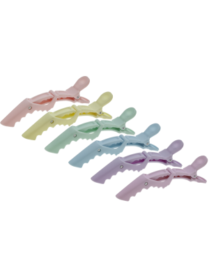 EFALOCK SHARK CLIPS MACARONS PASTEL 6 STUKS