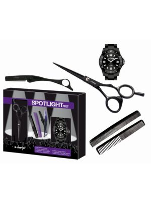 E-KWIP SPOTLIGHT SET 5.5" INCL. HORLOGE ZWART