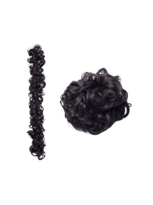 ELASTISCH VOLUME HAARSTUK T1057 / DONKER BRUIN