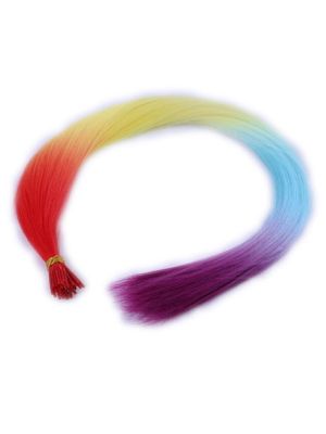 FIBRE HAIREXTENSIONS RAINBOW / 5 STUKS