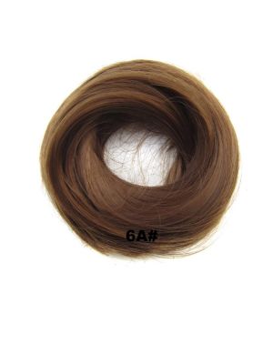 HAARSTUKJE RECHT SCRUNCHIE / 6 LICHT BRUIN