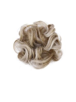 HAARSTUKJE KRULLEND SCRUNCHIE / 27T60 PLATINA/GOUDBLOND GEMELEERD