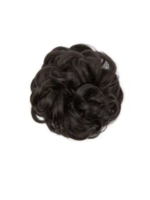HAARSTUKJE KRULLEND SCRUNCHIE / 4 DONKER BRUIN