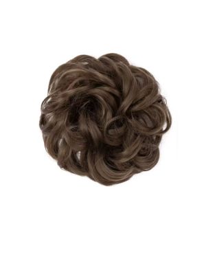 HAARSTUKJE KRULLEND SCRUNCHIE / 8 DONKERBLOND