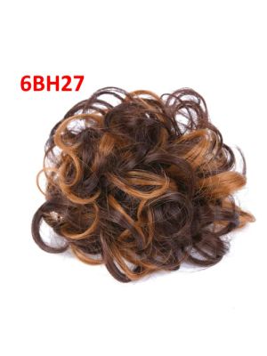 HAARSTUKJE KRULLEND / 6BH27 MIDDEN/LICHT BRUIN GEMELEERD
