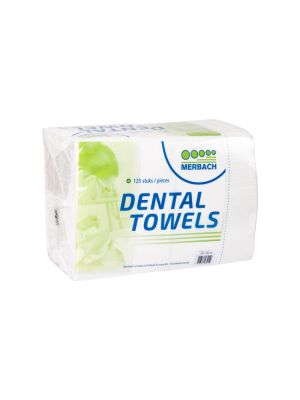 MERBACH DENTAL TOWELS 3-LAAGS 125 STUKS WIT