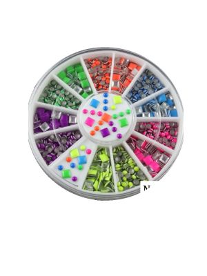 NAIL ART CARROUSEL STUDS FLUO COLOR DIVERS
