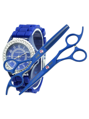 SCHARENSET KNIP EN COUPE SCHAAR 6.0" / DONKER BLAUW