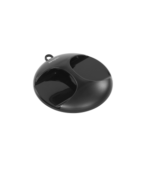 SIBEL RONDE SPIEGEL LUNA ZWART ROND 28 CM