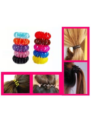 THE INVISIBLE HAIR RING COLOR MIX /  5 STUKS