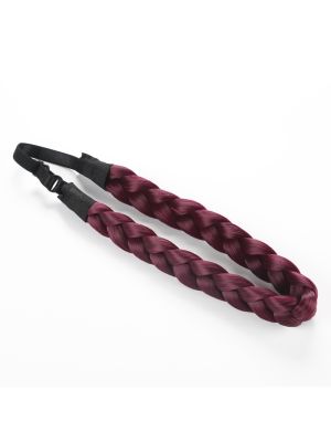 VLECHT HAARBAND 2,5 CM BREED / WIJNROOD