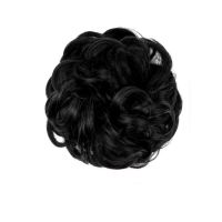 HAAR SCRUNCHIE KRULLEND / 2 DONKER BRUIN