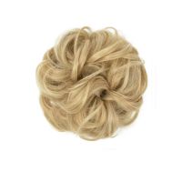 HAAR SCRUNCHIE KRULLEND / 22H613 LICHT MIDDEN GOUDBLOND GEMELEER